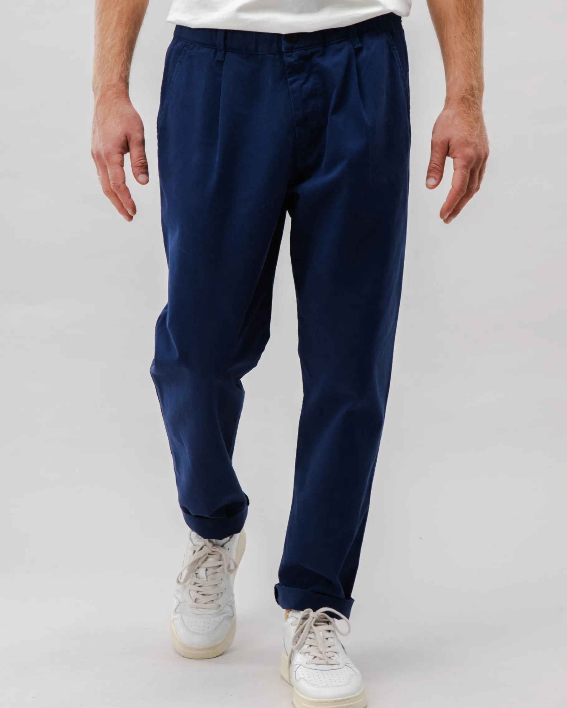 Bequeme Chino-Baumwollhosen Navy-Brava Fabrics Discount