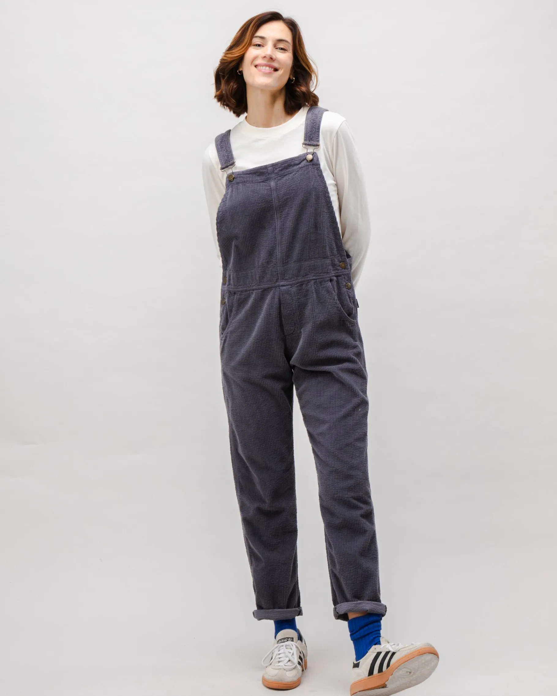 Corduroy Overall Dunkelgrau-Brava Fabrics Flash Sale