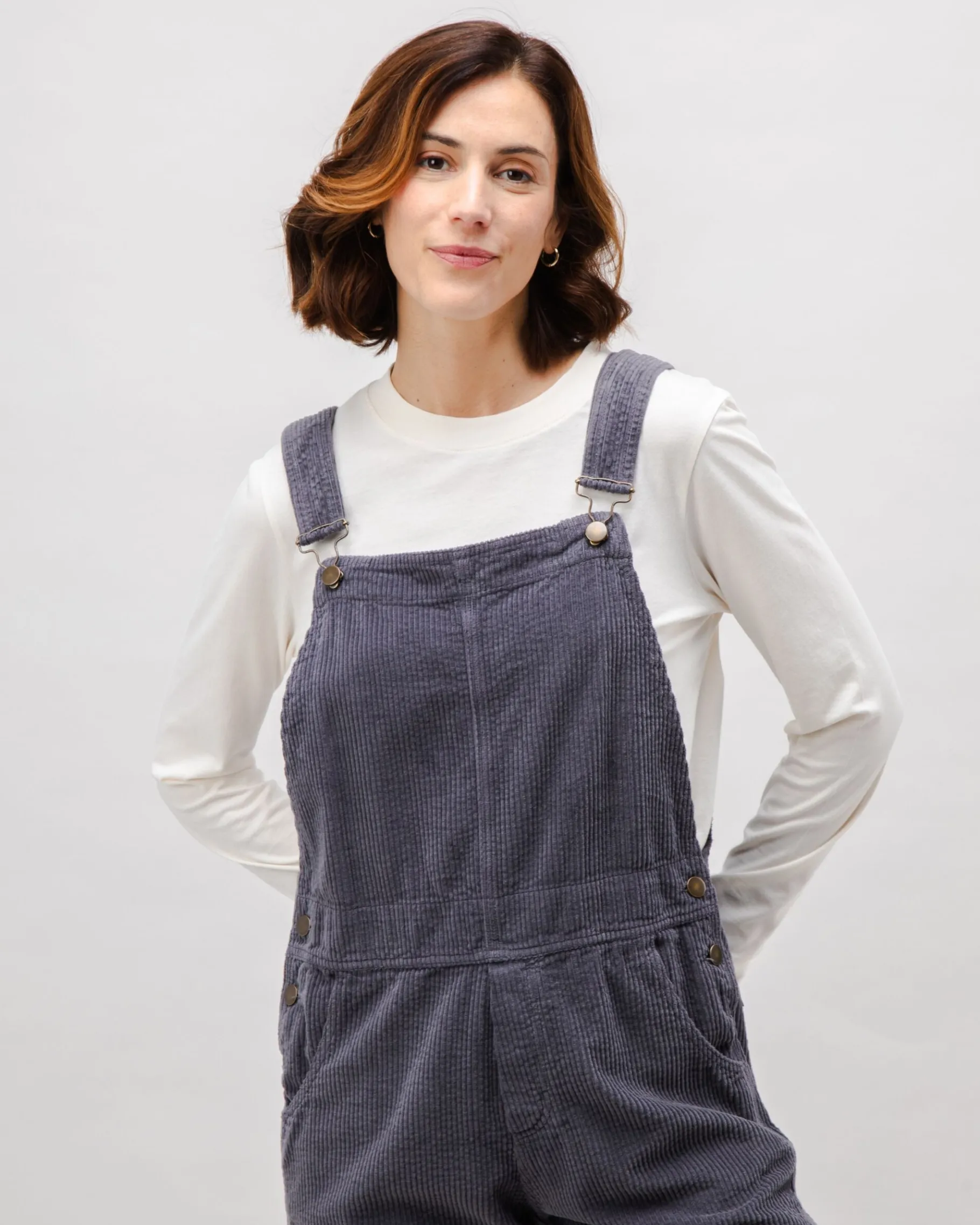 Corduroy Overall Dunkelgrau-Brava Fabrics Flash Sale