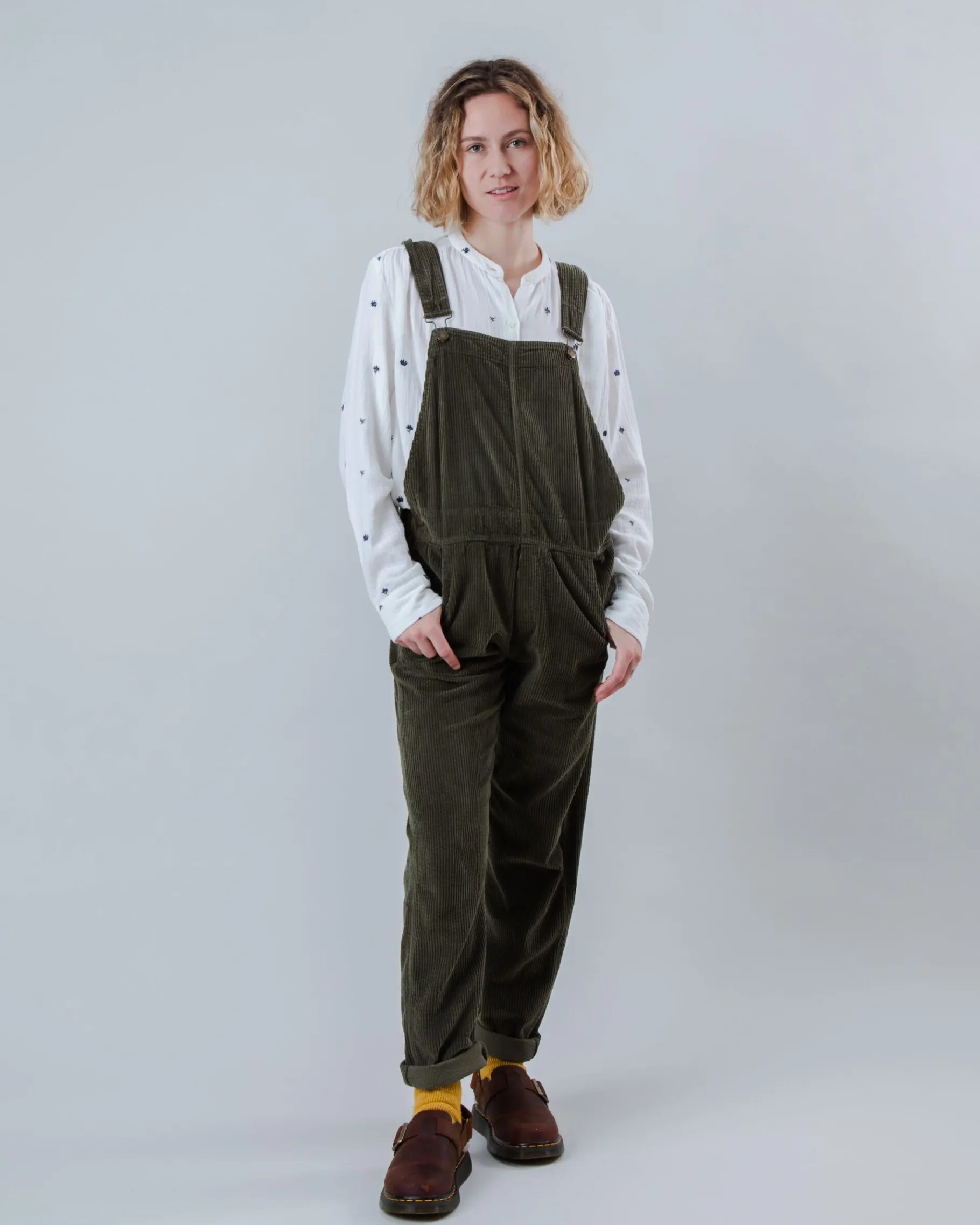 Corduroy Overall Stein Grün-Brava Fabrics Cheap