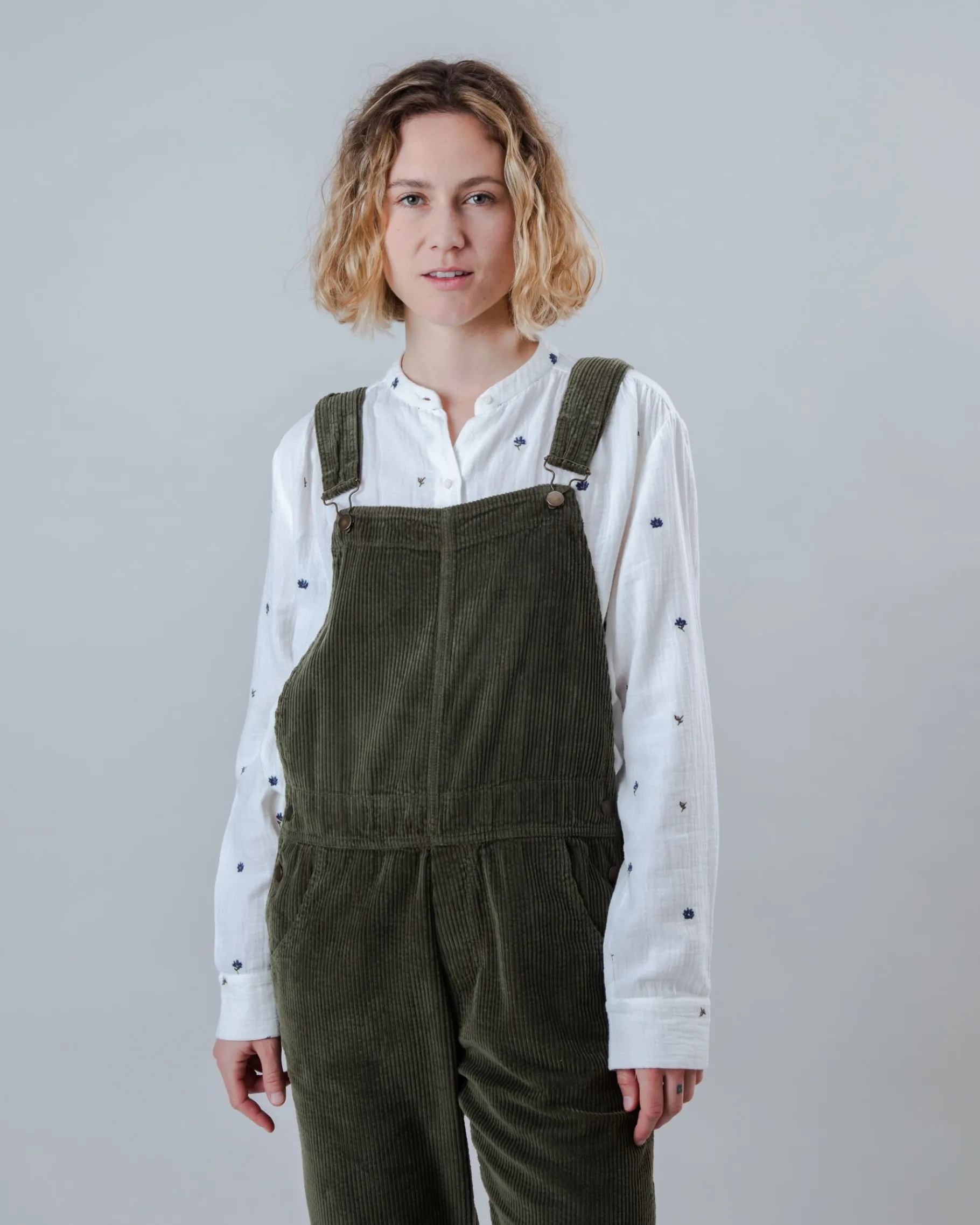 Corduroy Overall Stein Grün-Brava Fabrics Cheap