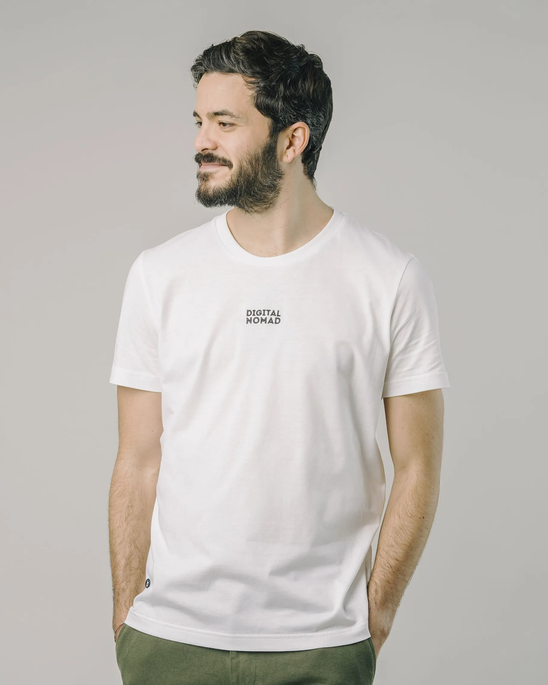 Digital Nomad T-Shirt White-Brava Fabrics Sale