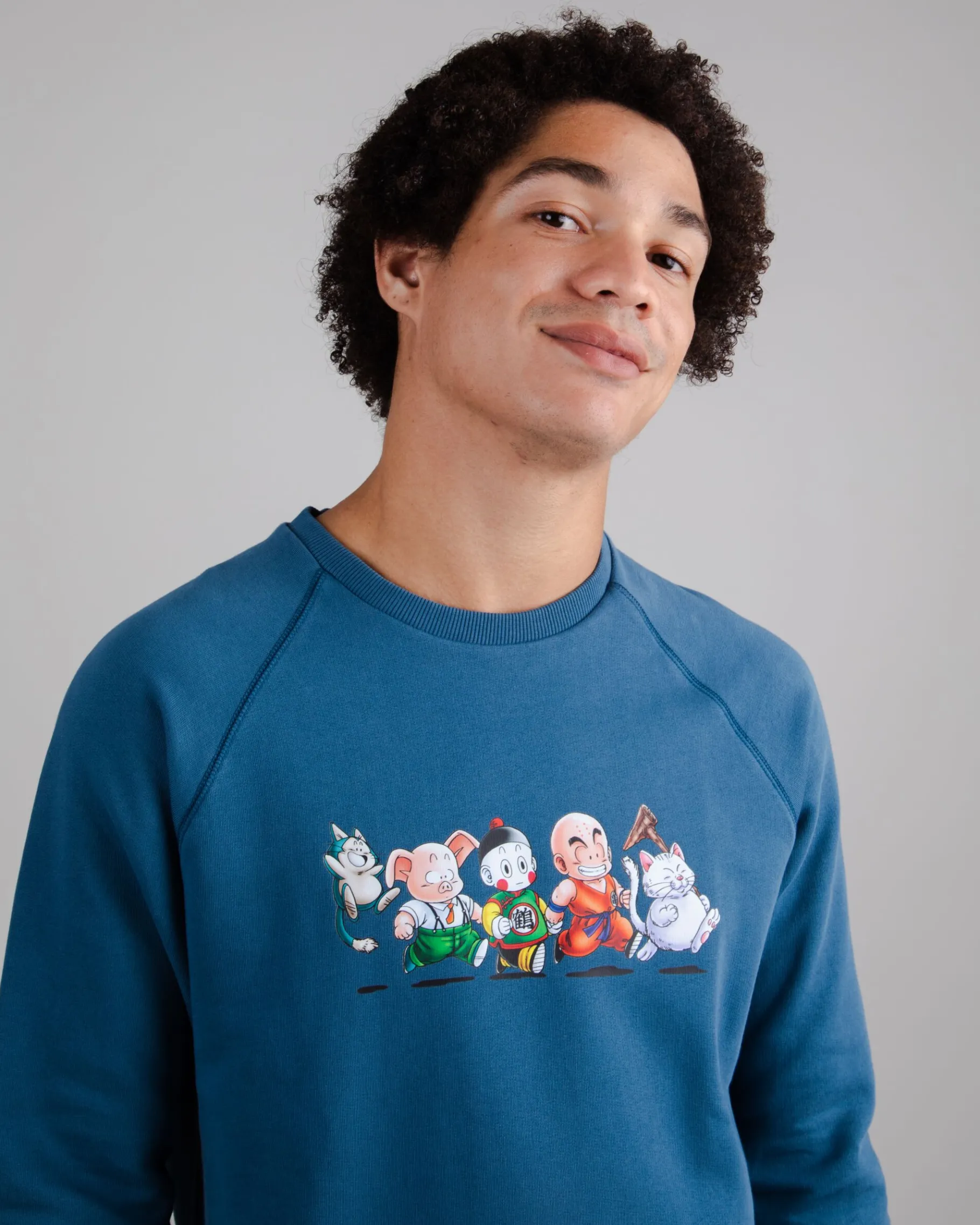 Dragon Ball Friends Sweatshirt Blau-Brava Fabrics Clearance