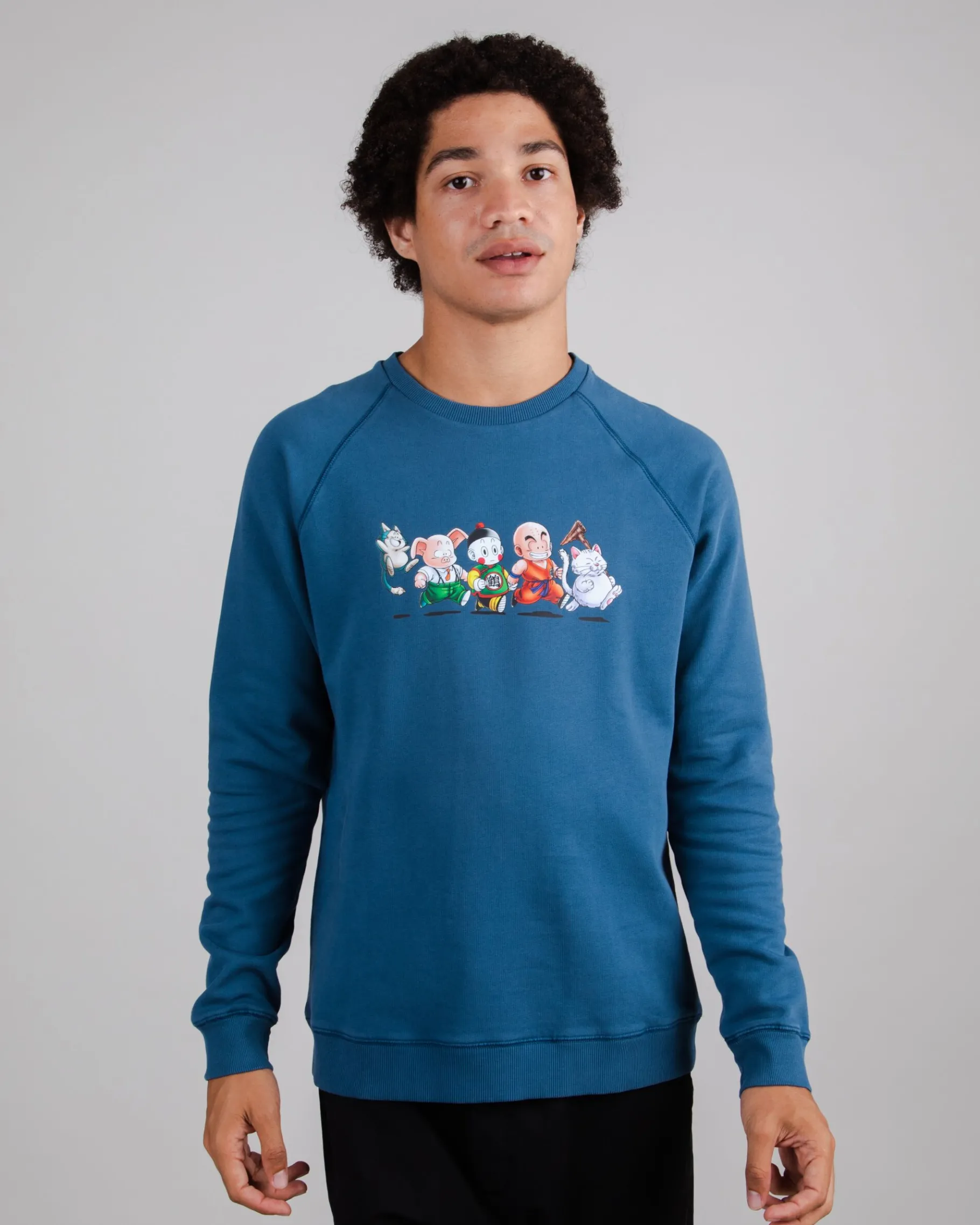 Dragon Ball Friends Sweatshirt Blau-Brava Fabrics Clearance