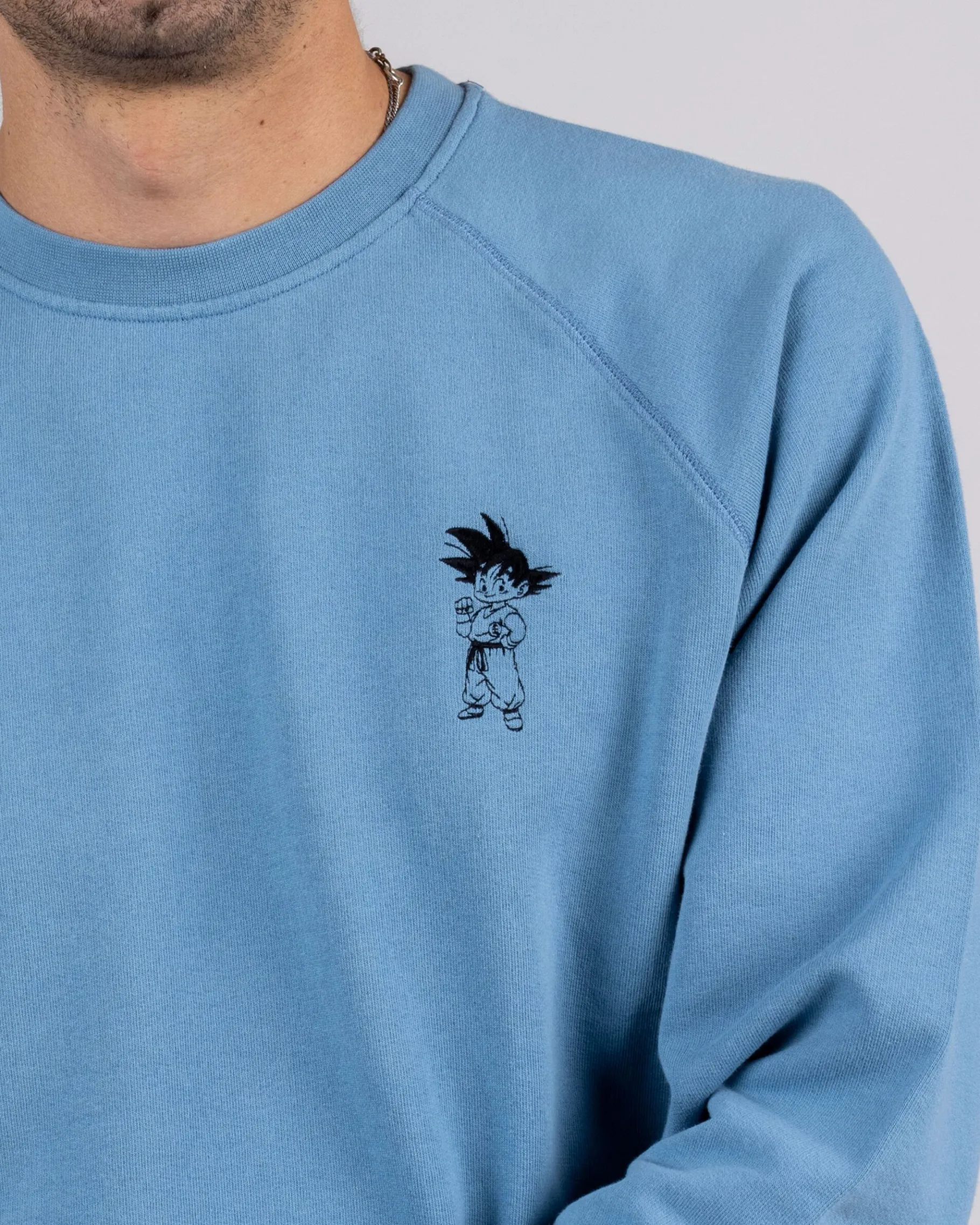 Dragon Ball Goku Sweatshirt Blau-Brava Fabrics Shop