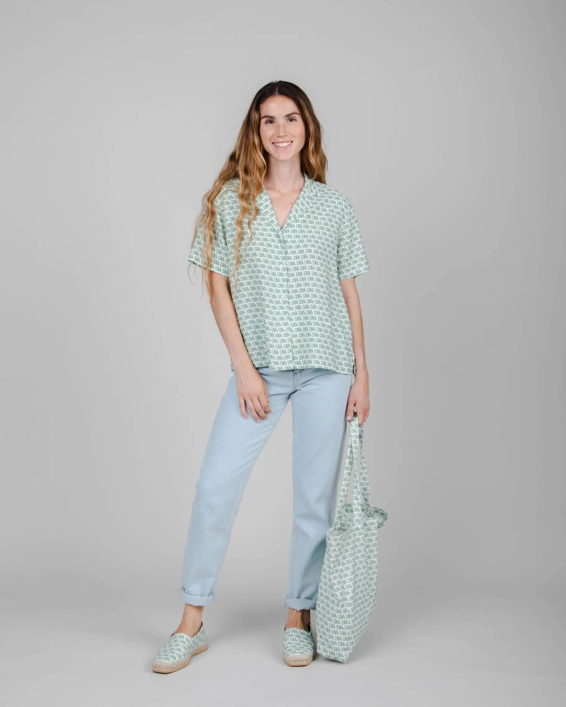 Guapa Aloha Bluse White-Brava Fabrics Outlet