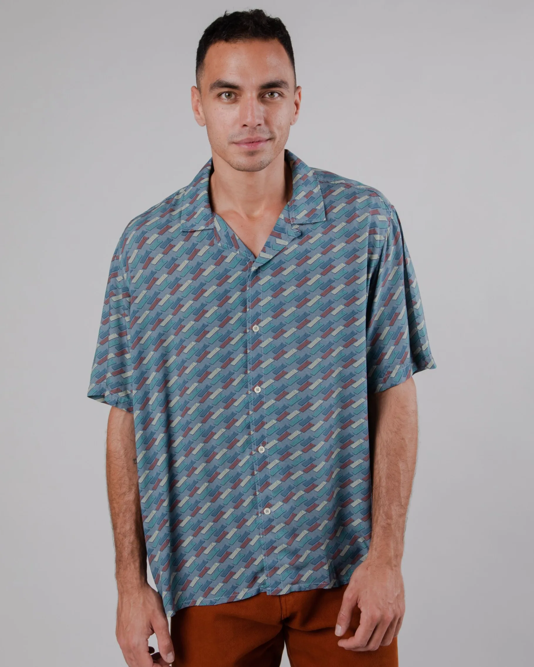 Inflatables Aloha Shirt Blau-Brava Fabrics Cheap