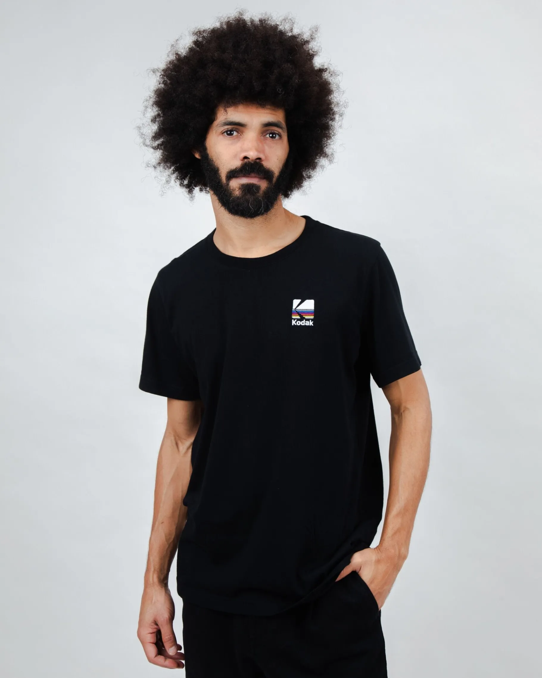 Kodak Color T-shirt Black-Brava Fabrics Fashion