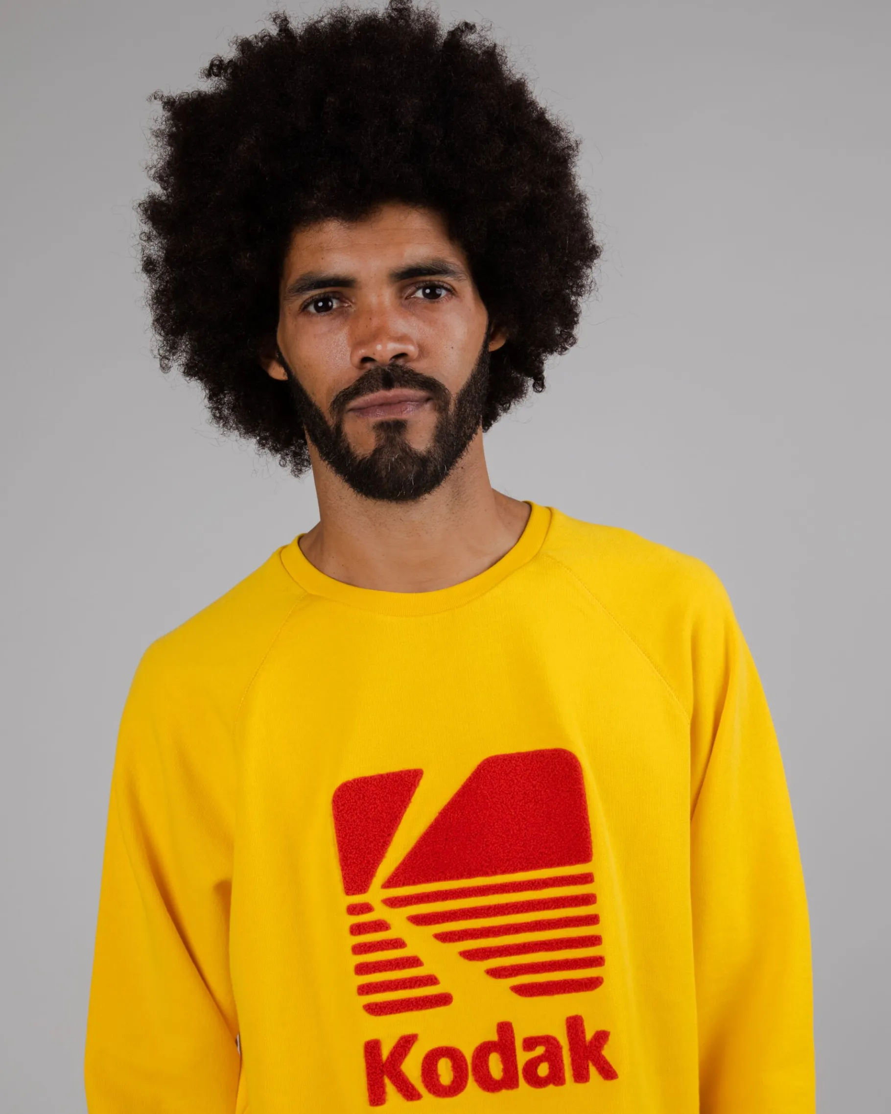 Kodak Logo Regular Sweatshirt Gelb-Brava Fabrics Flash Sale