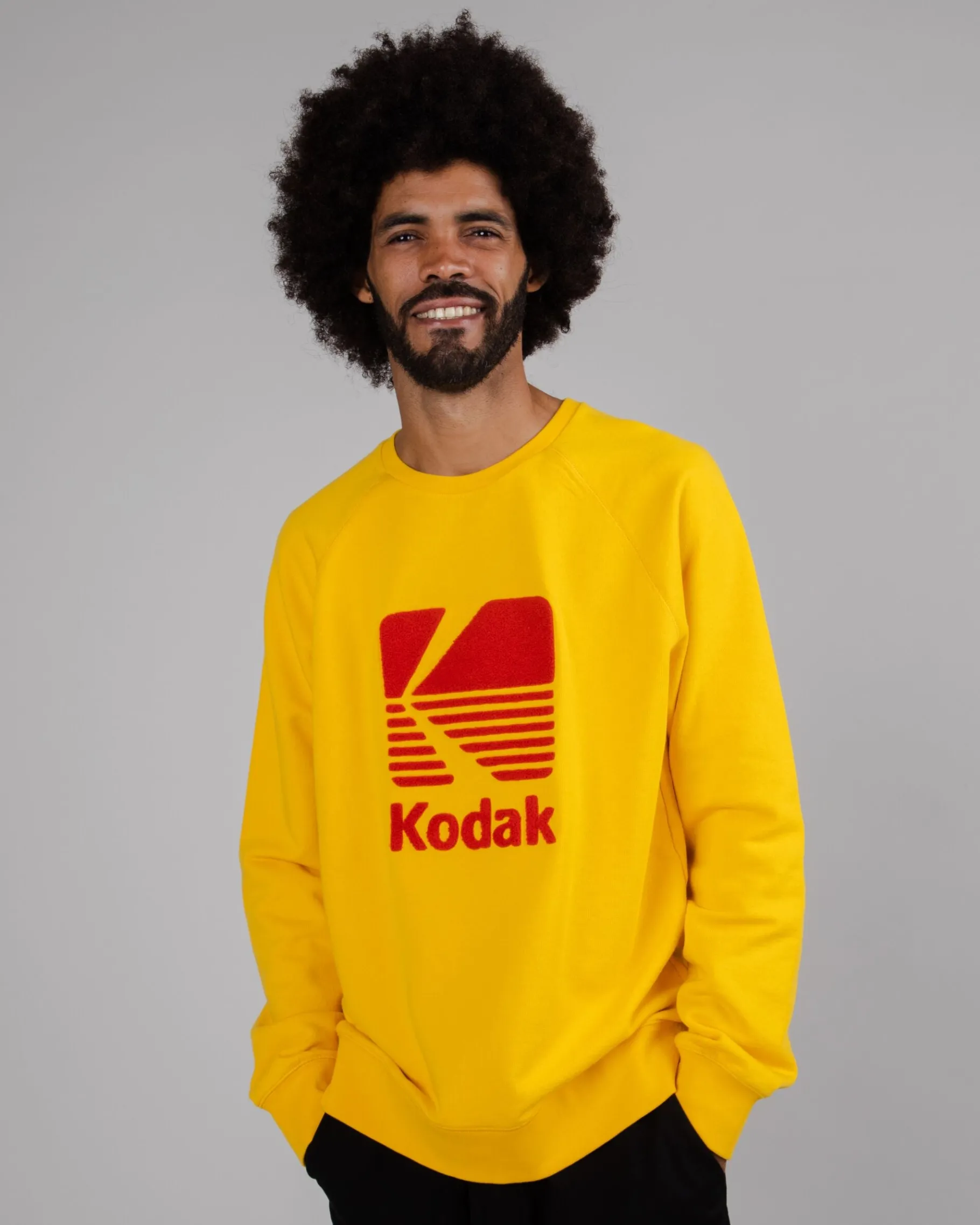 Kodak Logo Regular Sweatshirt Gelb-Brava Fabrics Flash Sale