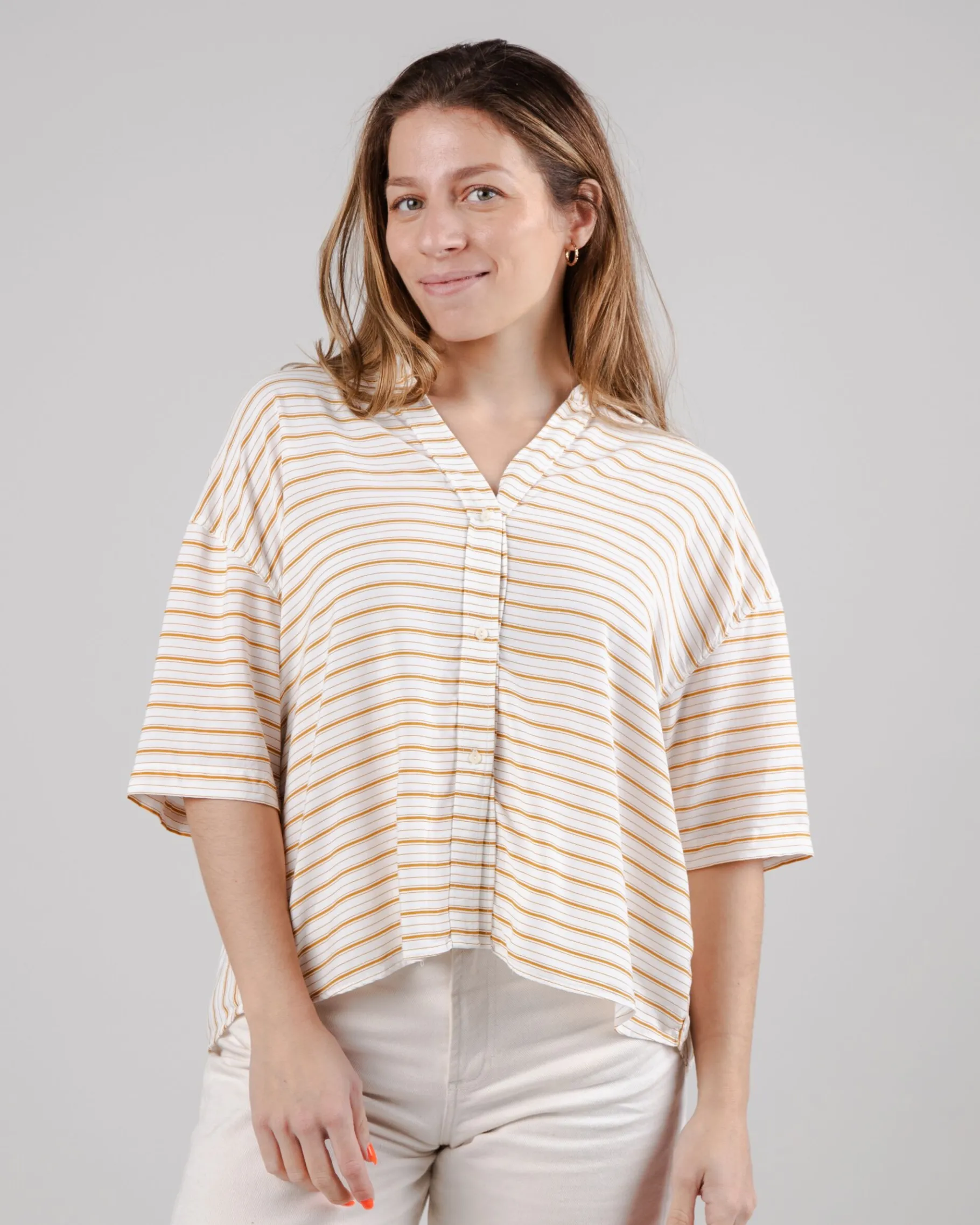 Mix Oversize Cropped Blouse Narciso-Brava Fabrics Best Sale