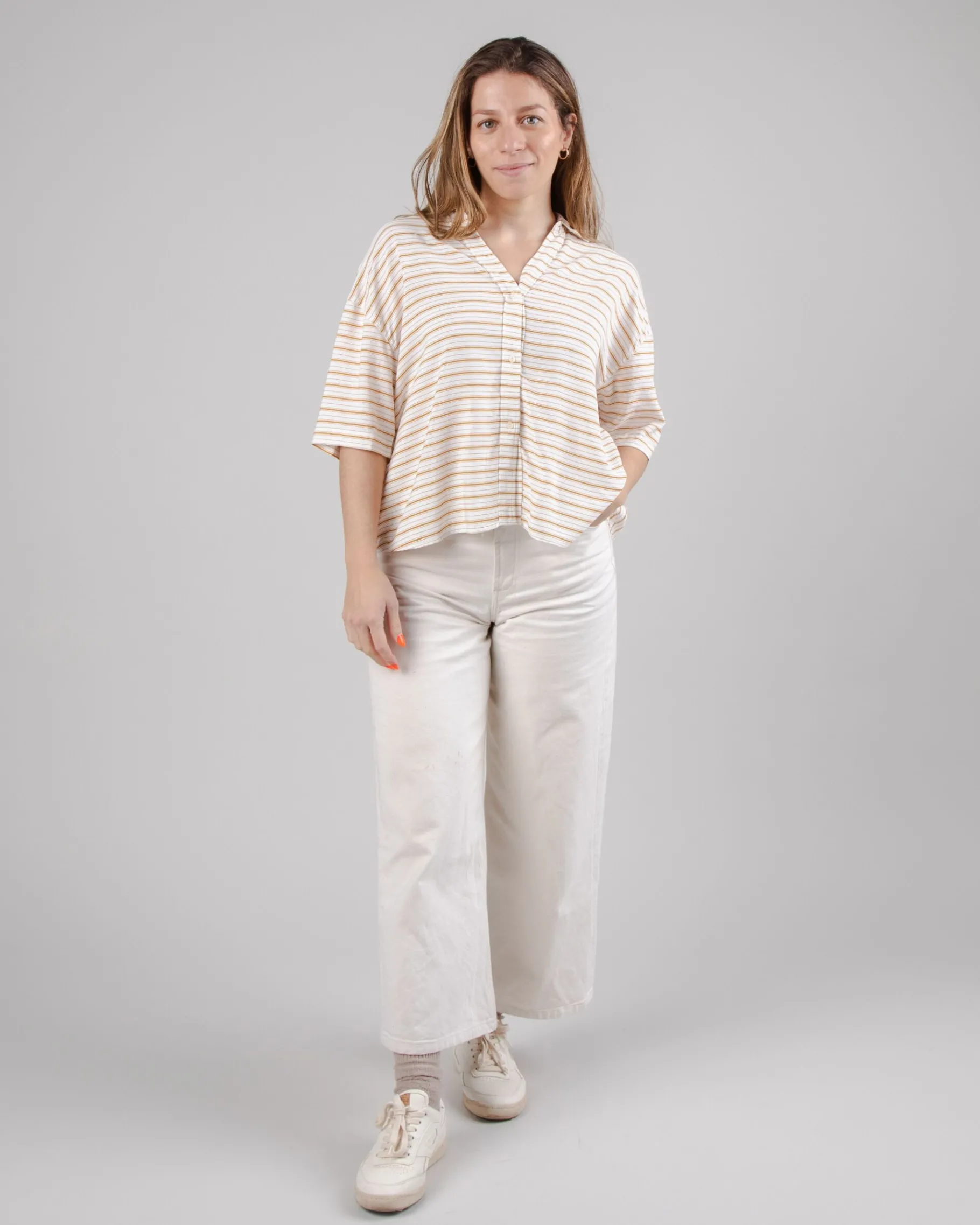 Mix Oversize Cropped Blouse Narciso-Brava Fabrics Best Sale