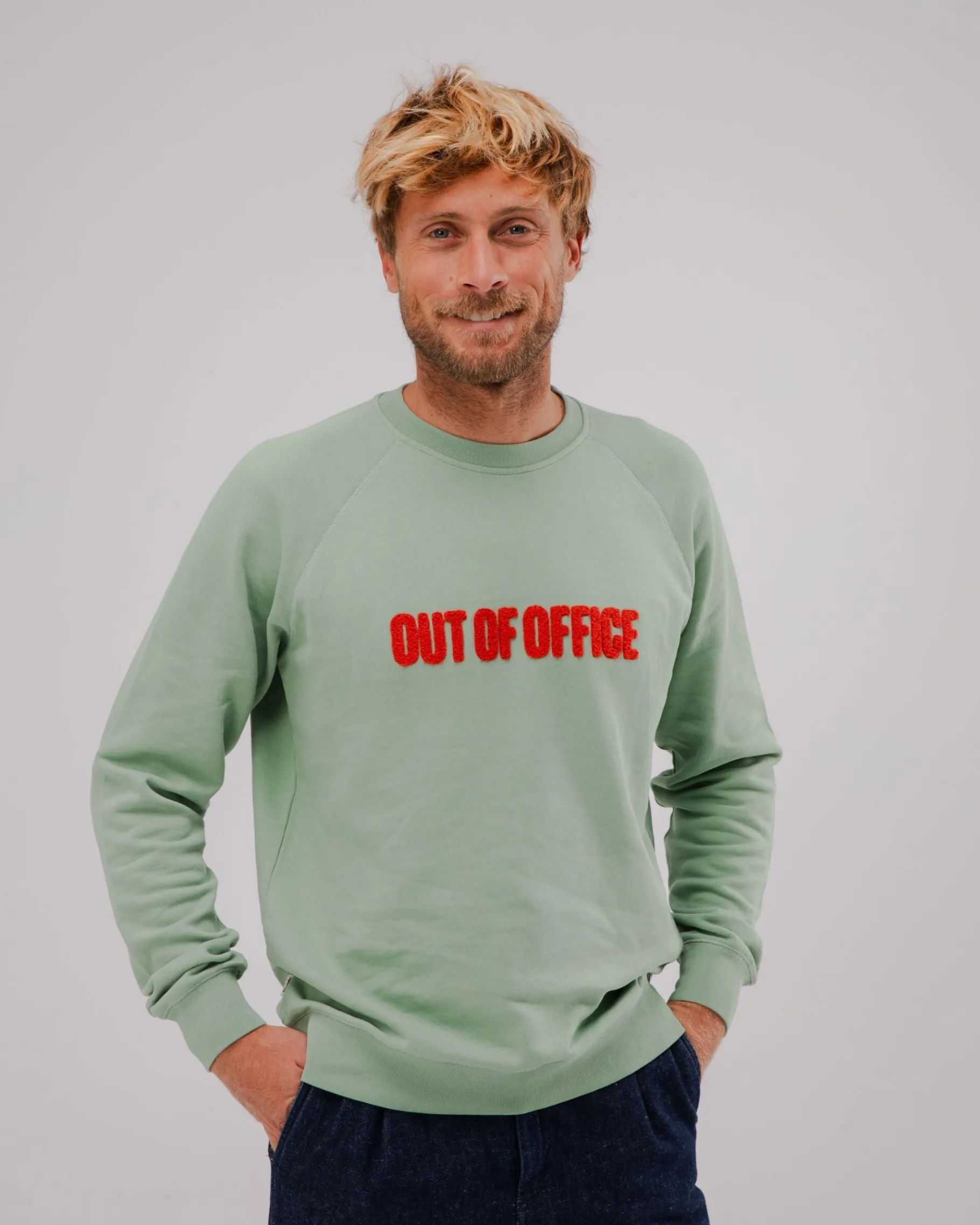 Out of Office Sweatshirt Mint-Brava Fabrics Sale