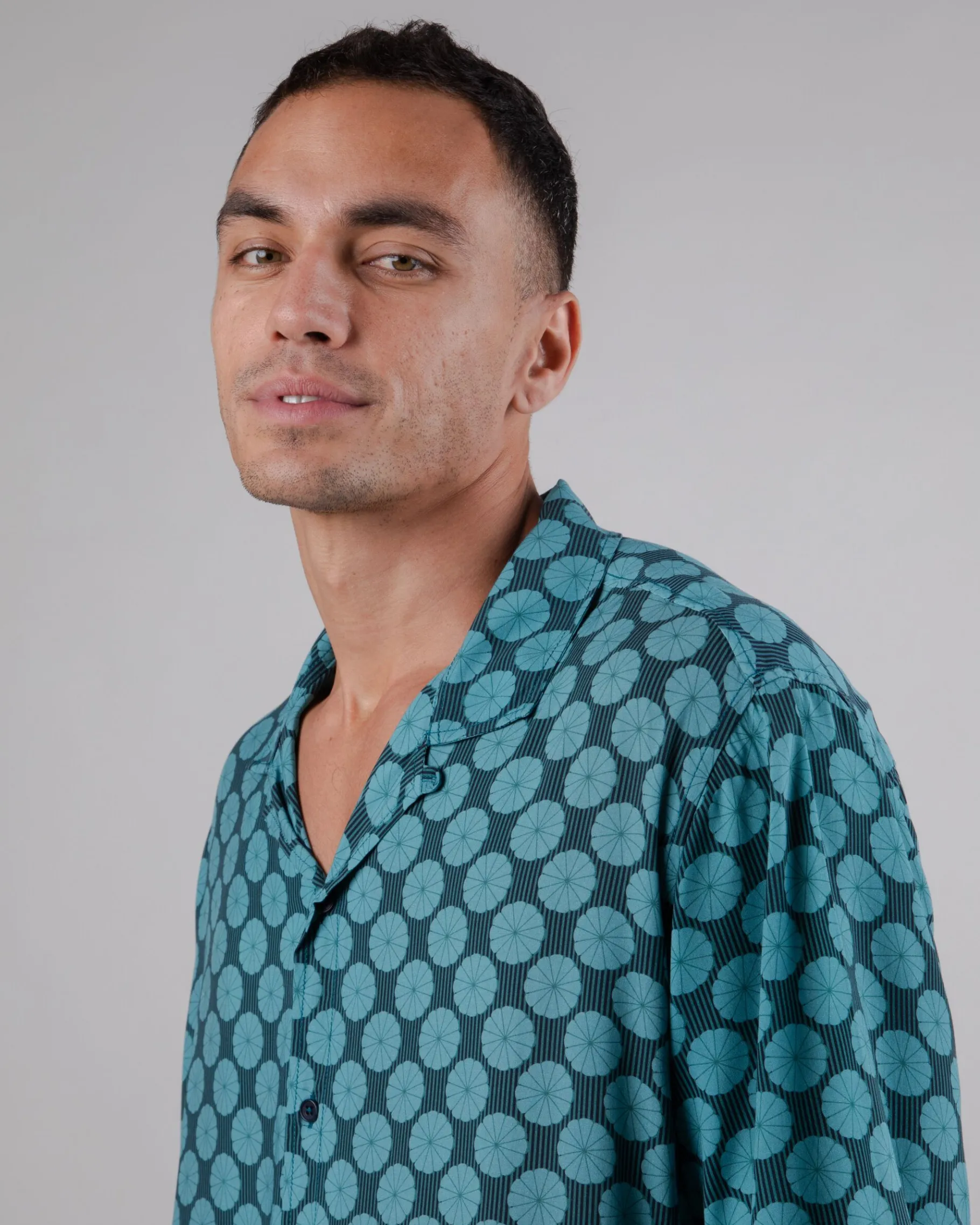 Parasol Aloha Shirt Ozean-Brava Fabrics Outlet