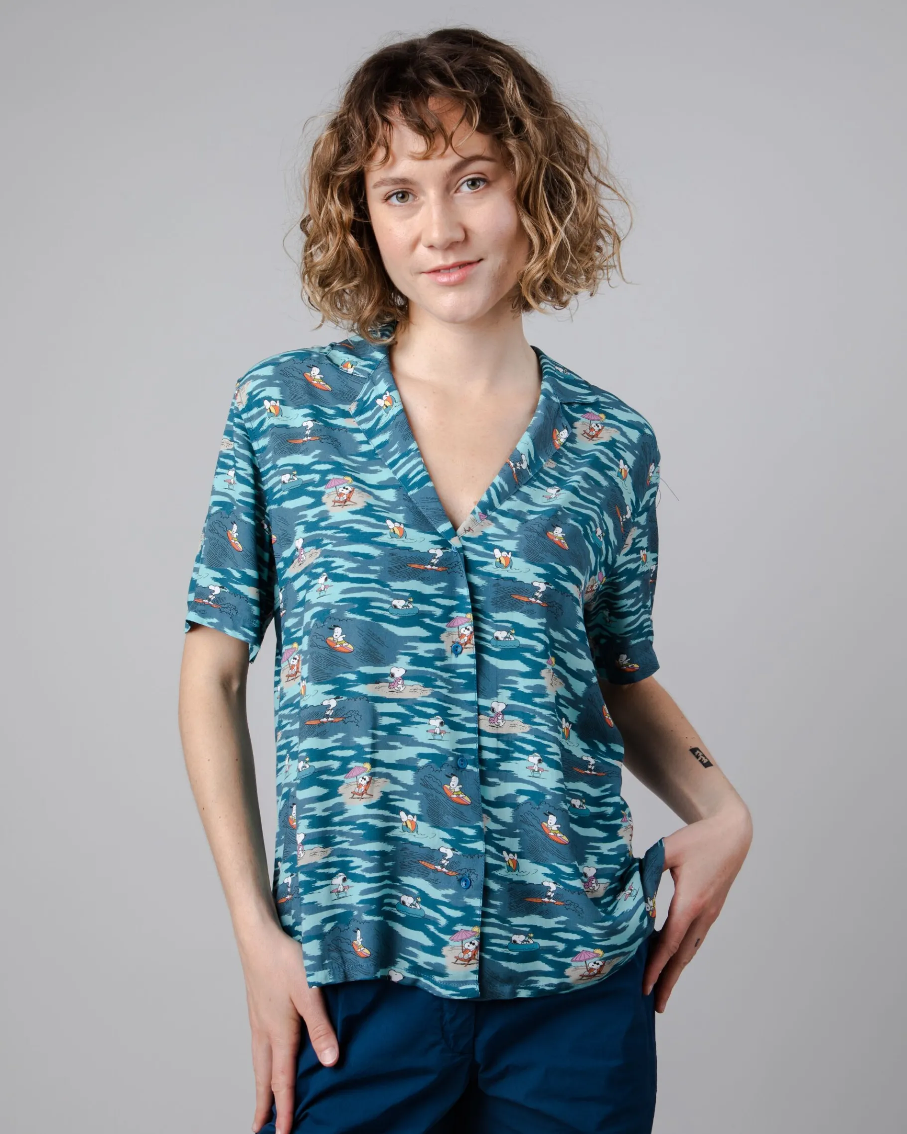 Peanuts Coast Aloha Bluse Ozean-Brava Fabrics Flash Sale