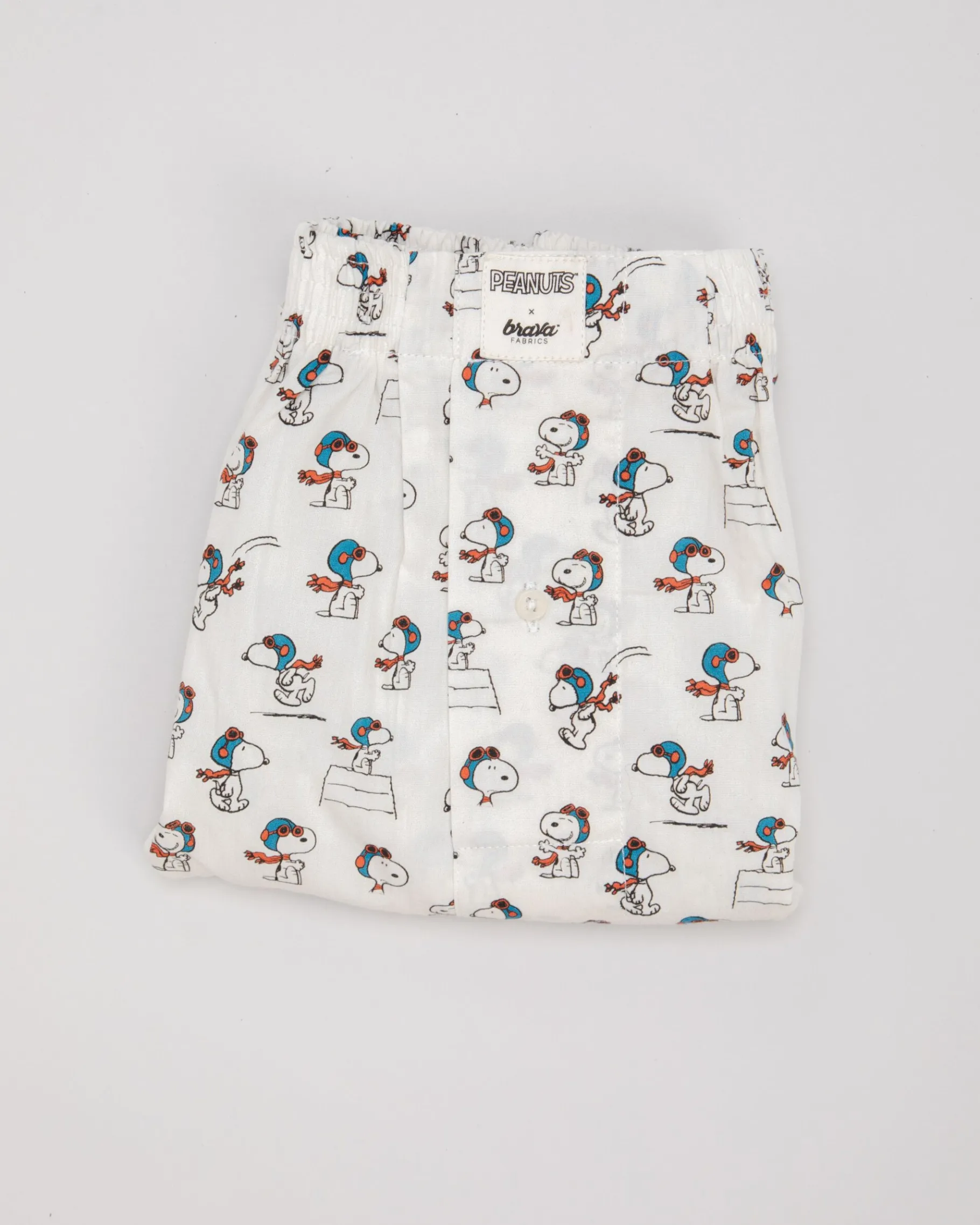 Peanuts Flying Ace Baumwoll-Boxershorts Ecru-Brava Fabrics Store