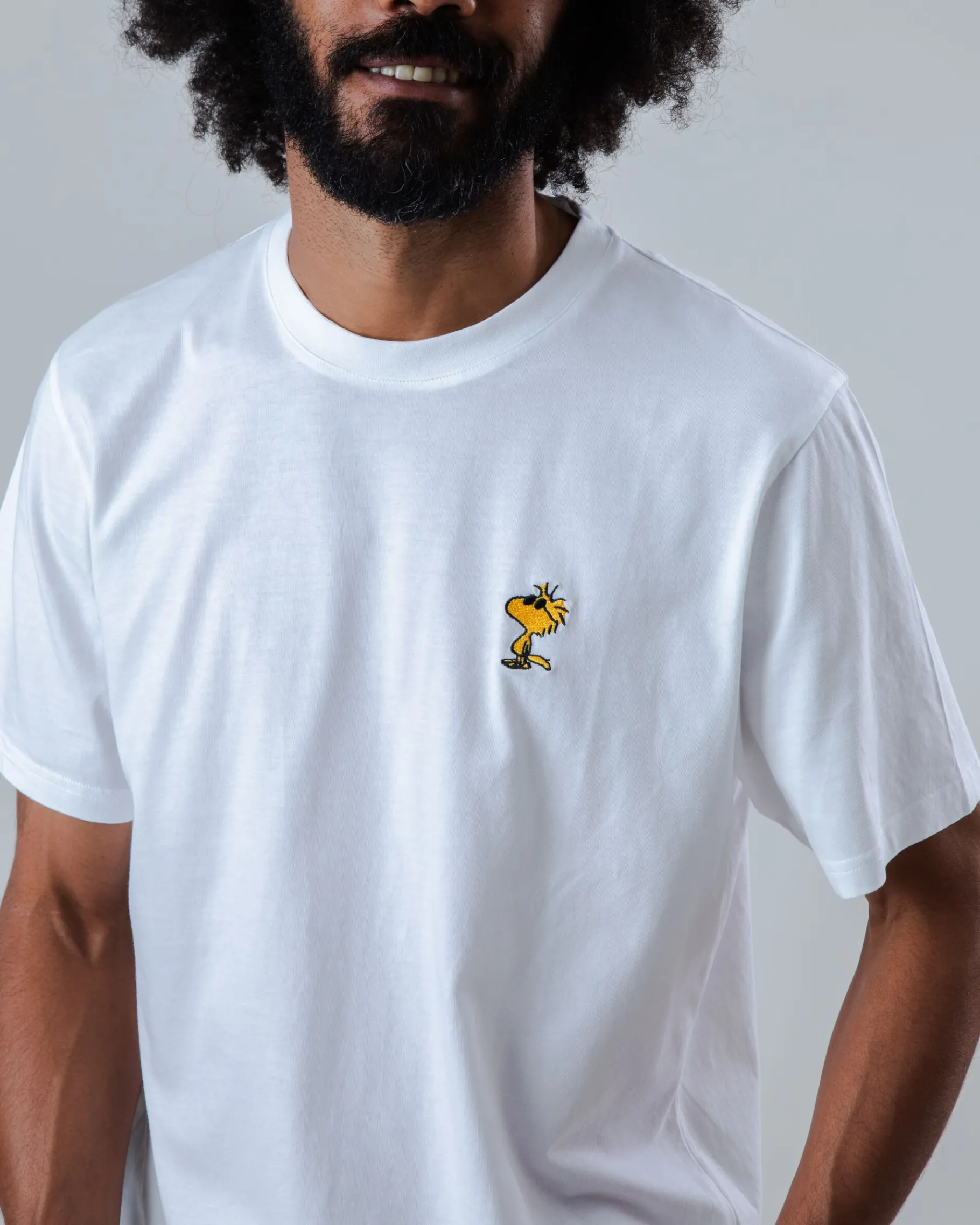 Peanuts Sunny Woodstock Regular T-Shirt Weiß-Brava Fabrics Sale