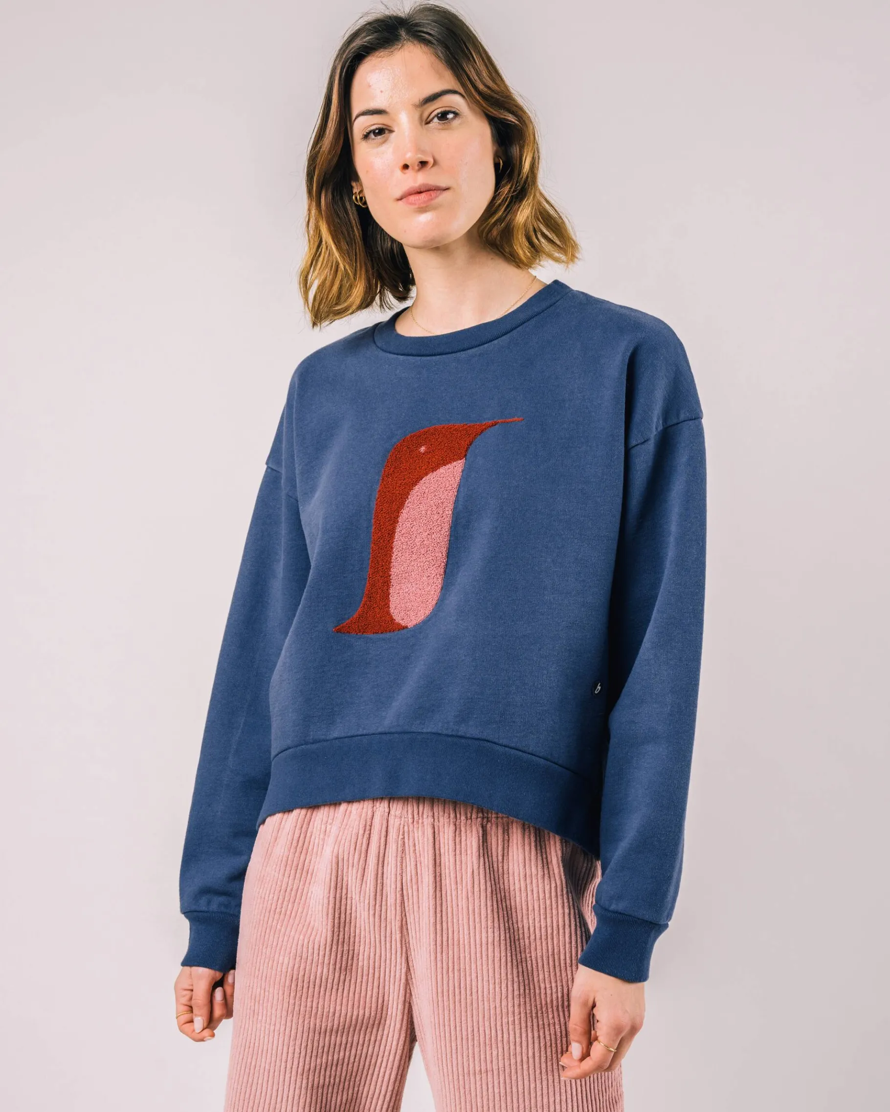 Penguin Sweatshirt Indigo-Brava Fabrics Fashion