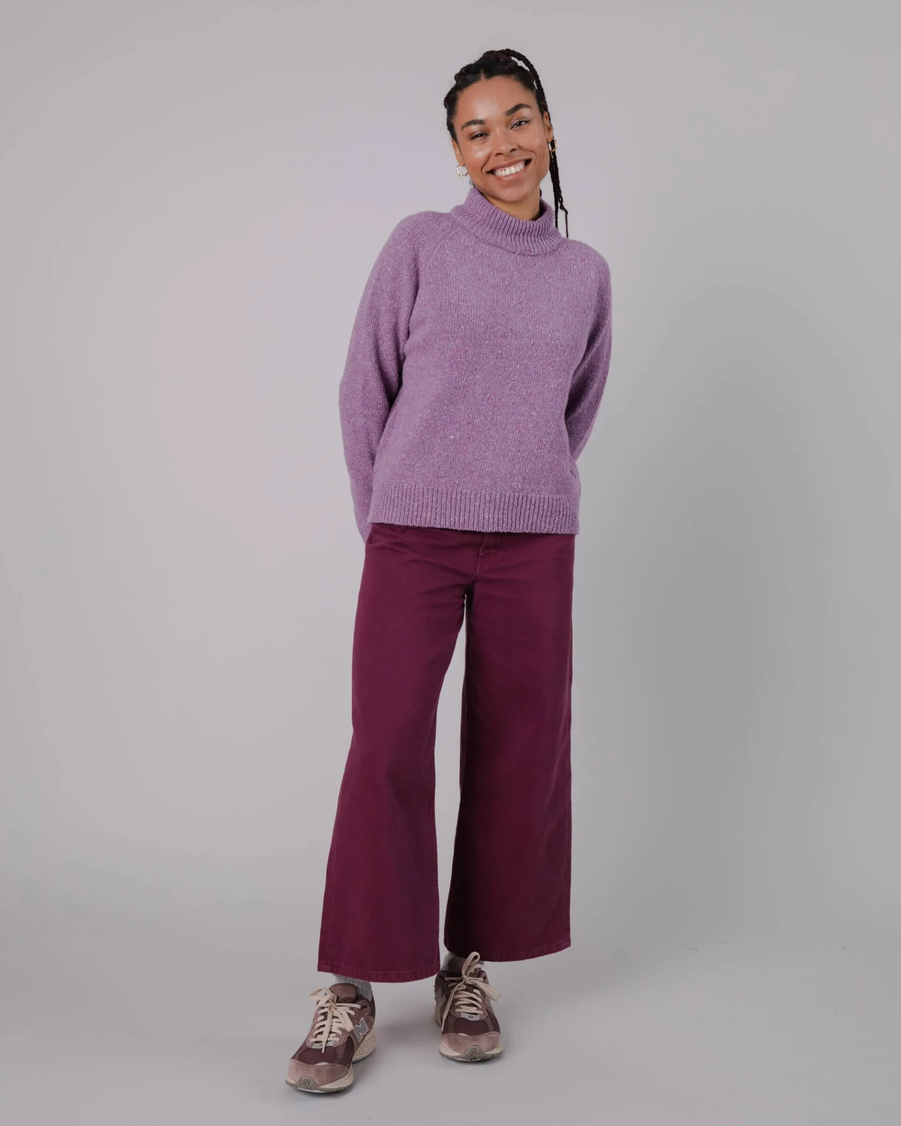 Perkins Pullover aus Wolle Grape-Brava Fabrics Cheap