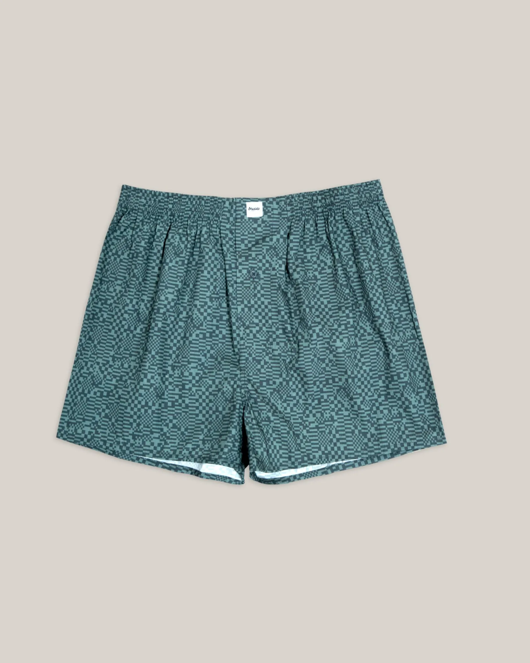 Pixel Boxershorts Green-Brava Fabrics Sale