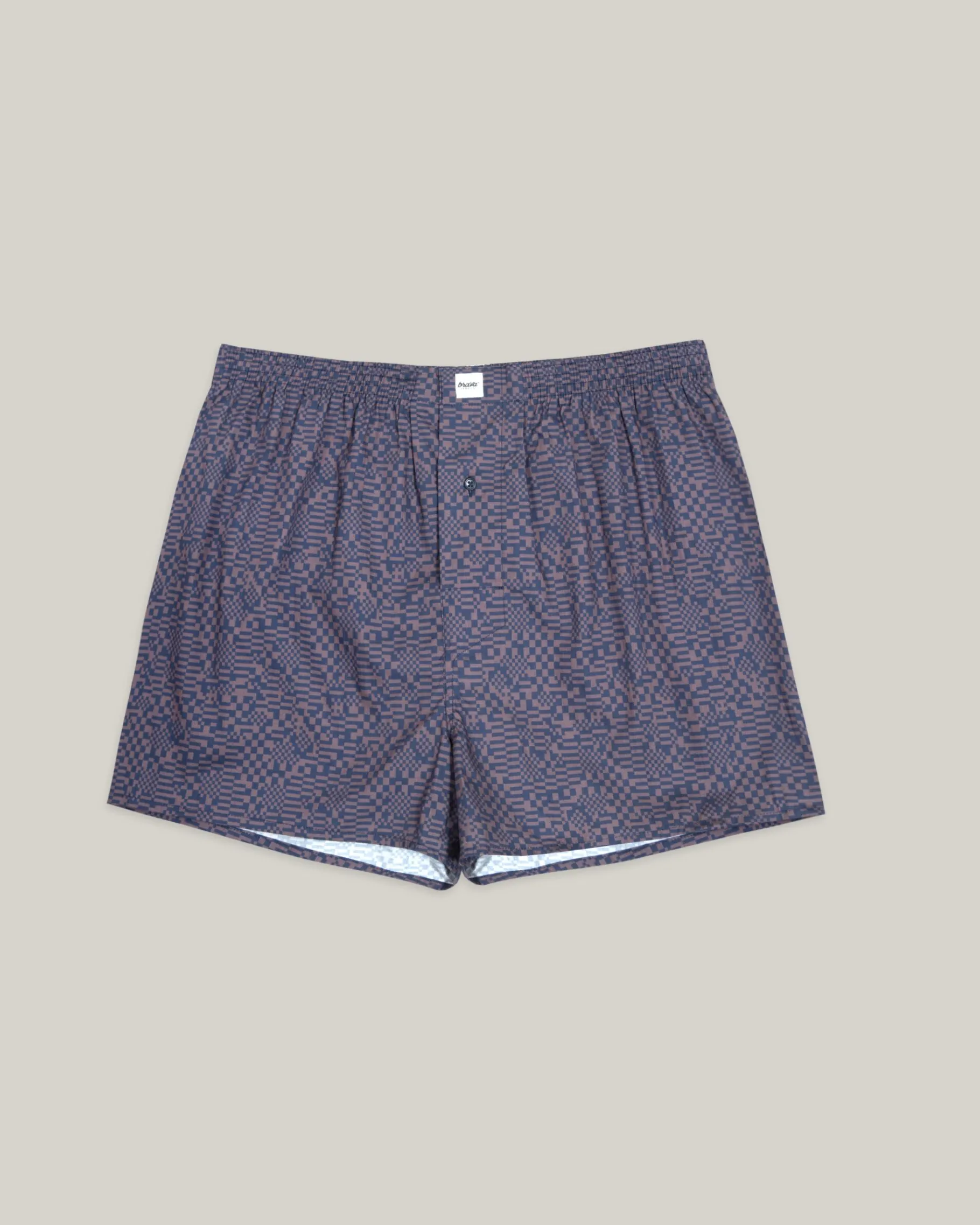 Pixel Boxershorts Navy-Brava Fabrics Online