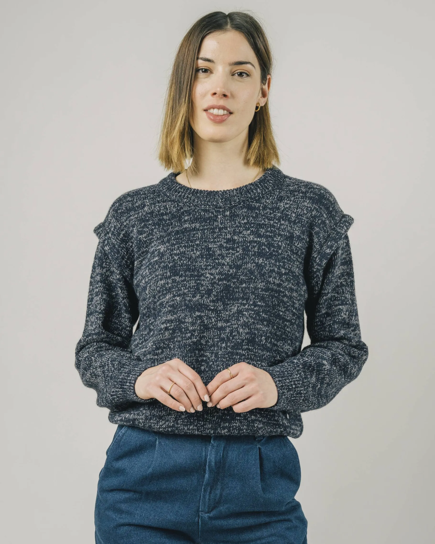 Retro Sweater Navy-Brava Fabrics Best Sale