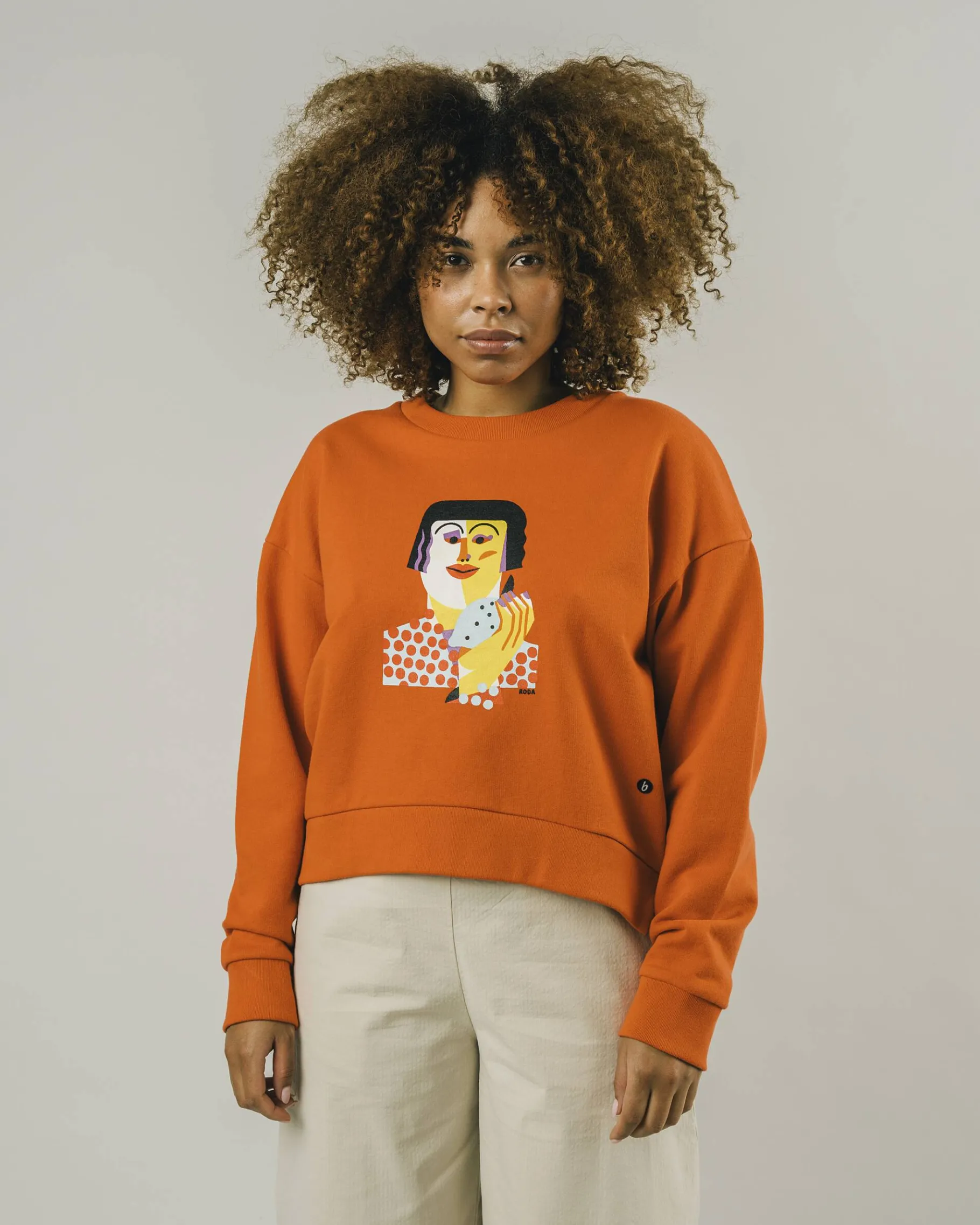 Roda Face Sweatshirt Chilli-Brava Fabrics Flash Sale