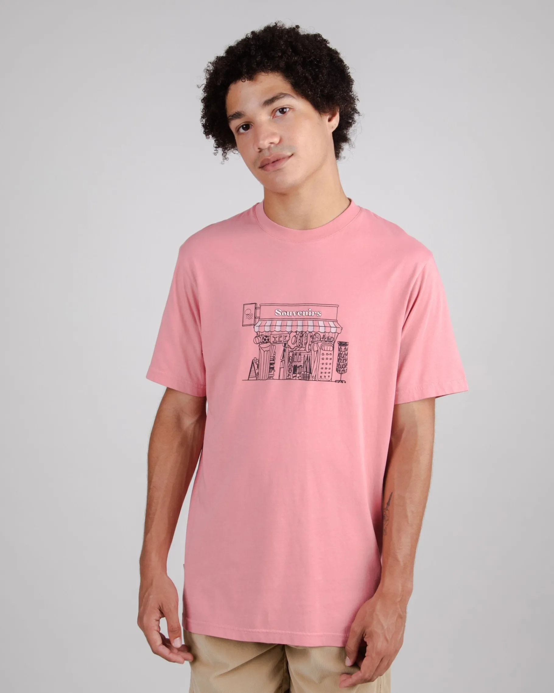 Souvenir Regular T-Shirt Light Pink-Brava Fabrics Hot