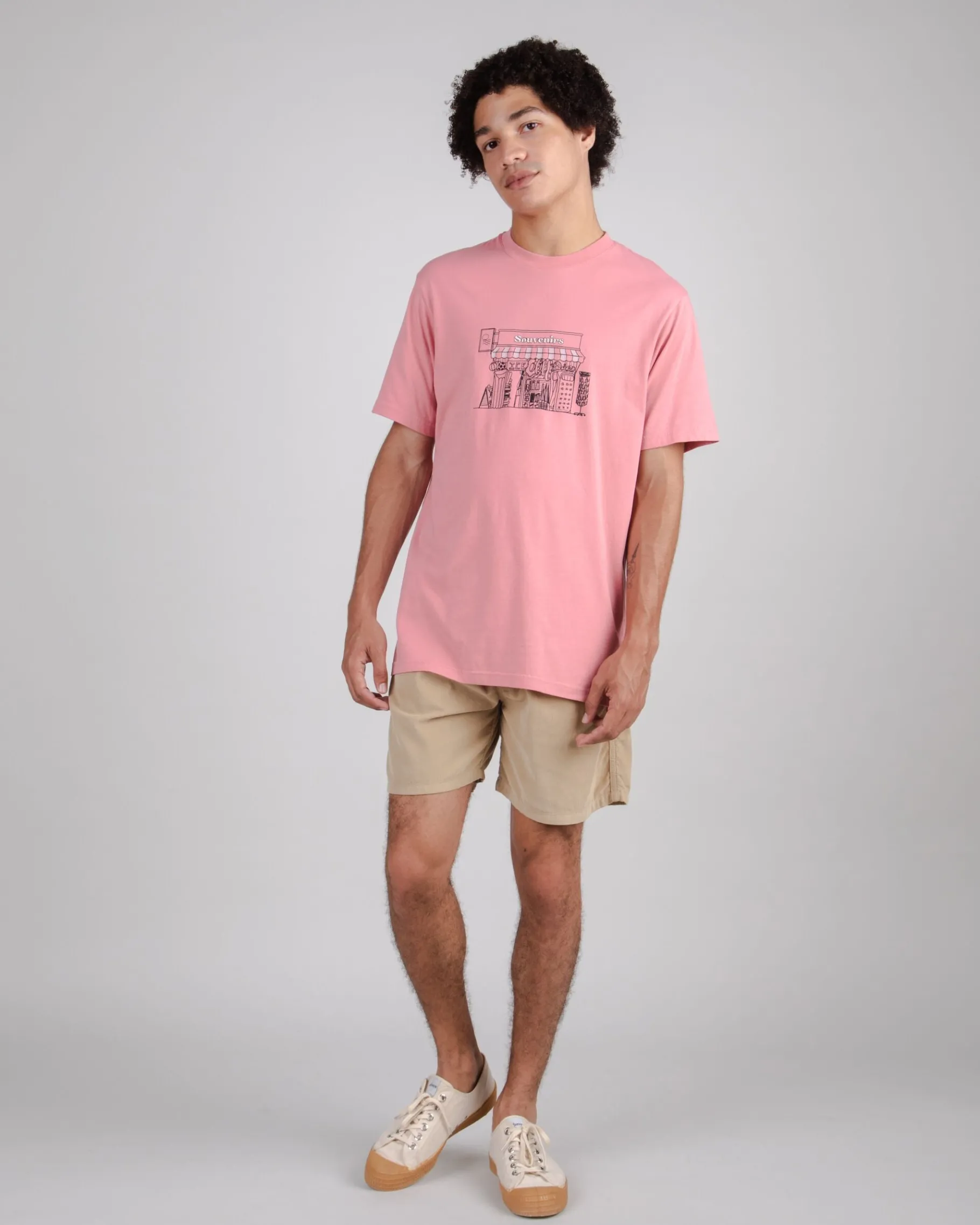 Souvenir Regular T-Shirt Light Pink-Brava Fabrics Hot