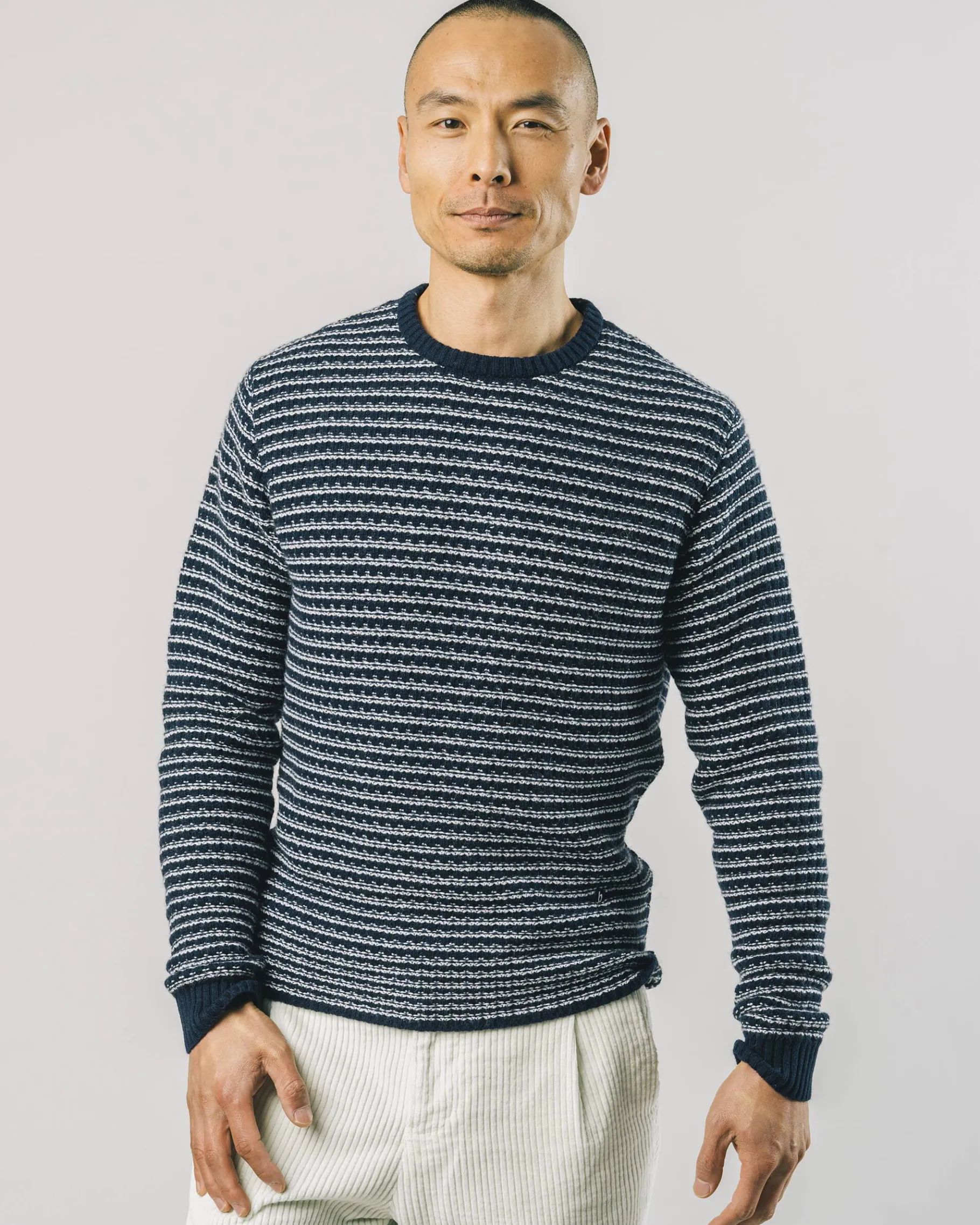 Stripes Pullover Navy-Brava Fabrics Cheap