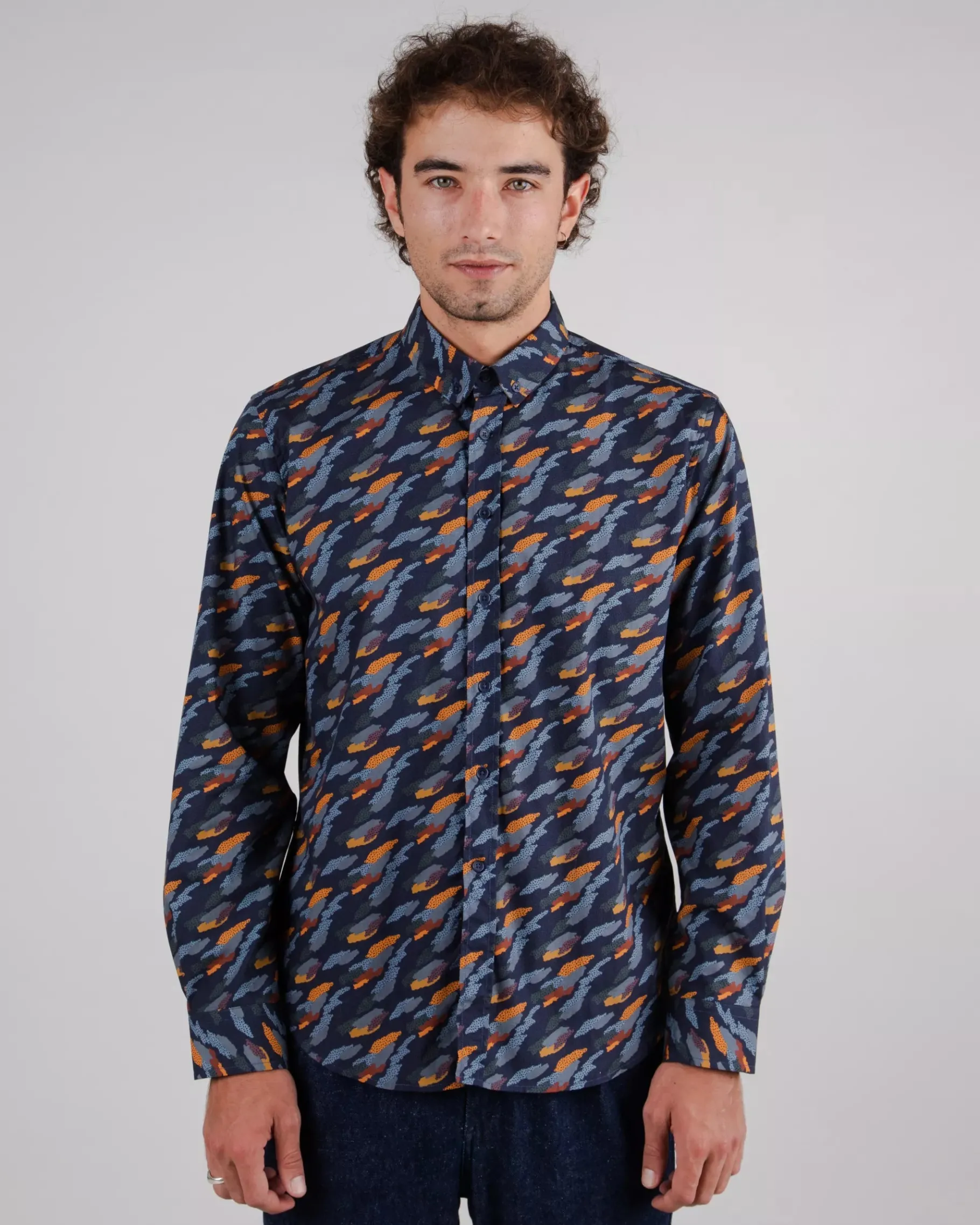 Ucon Palma Shirt Navy-Brava Fabrics Hot