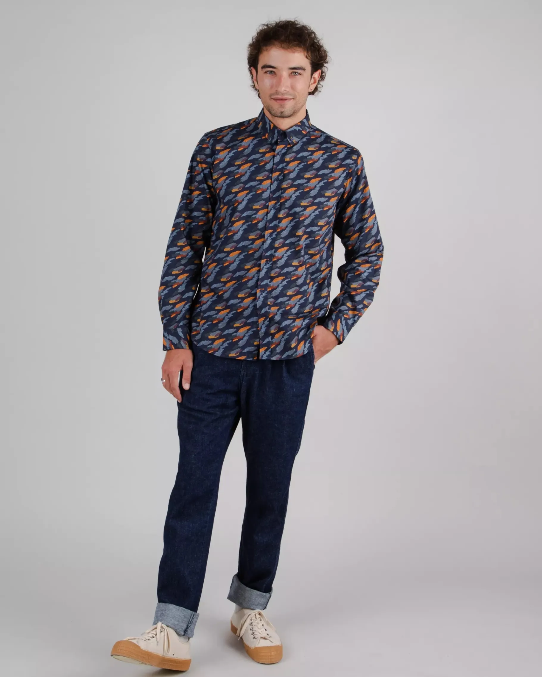 Ucon Palma Shirt Navy-Brava Fabrics Hot