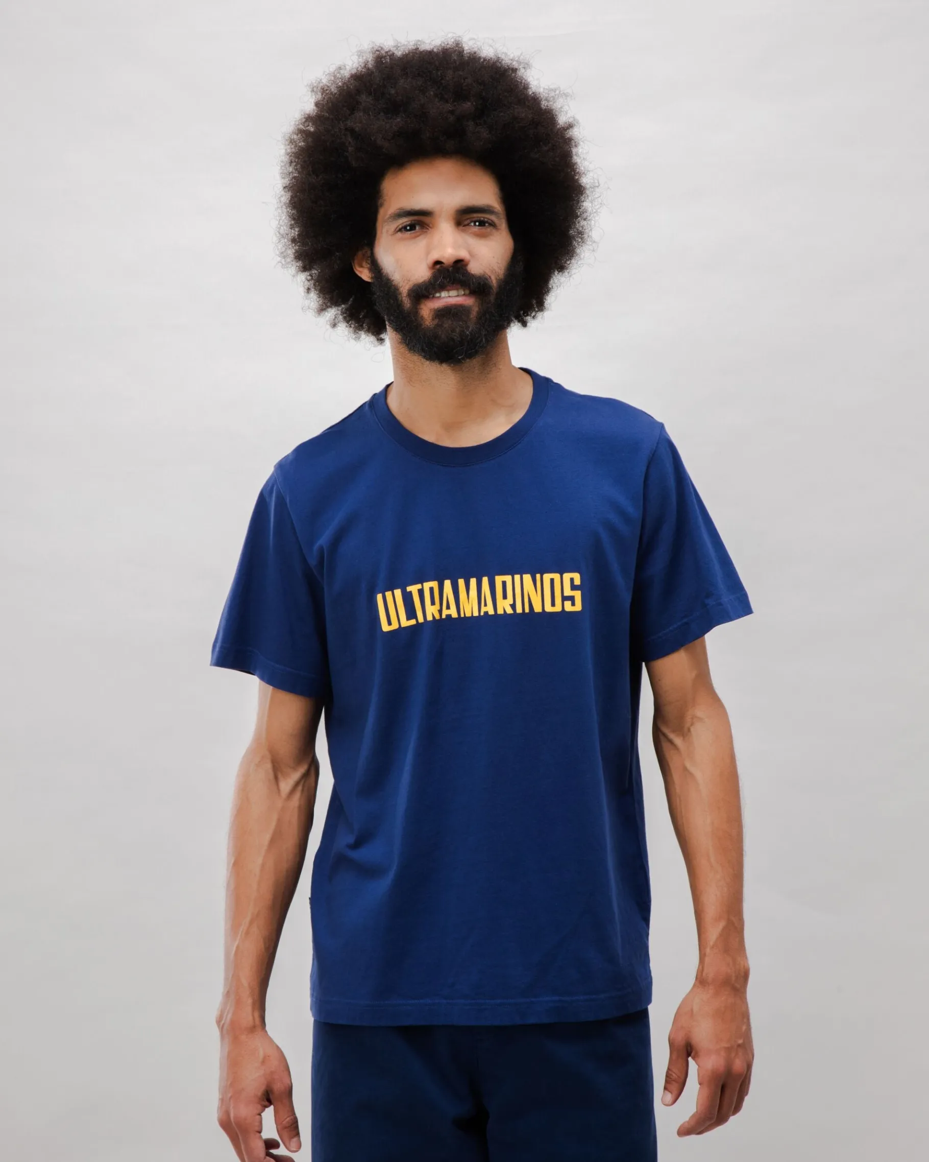 Ultramarinos Cotton T-shirt Navy-Brava Fabrics Store