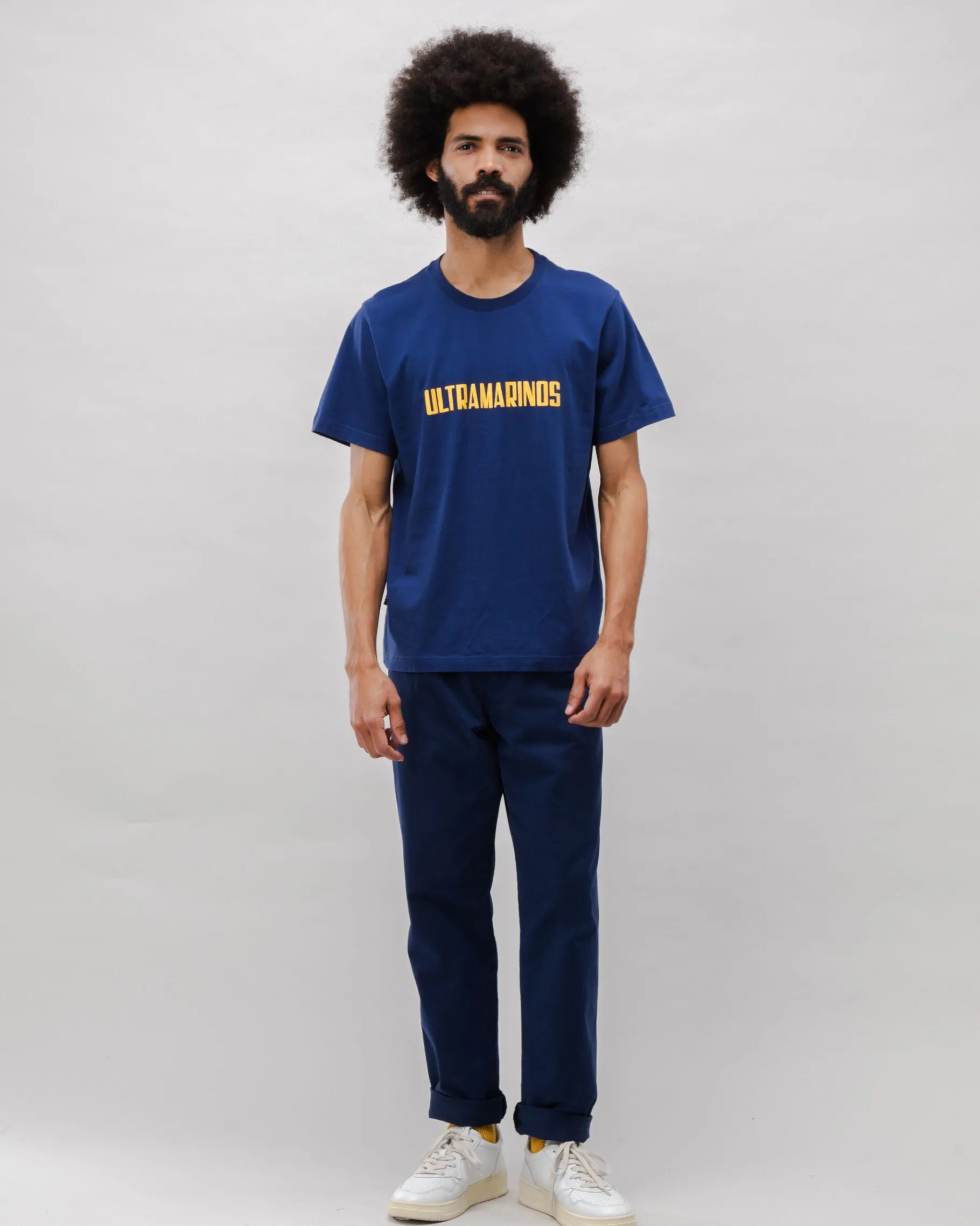 Ultramarinos Cotton T-shirt Navy-Brava Fabrics Store