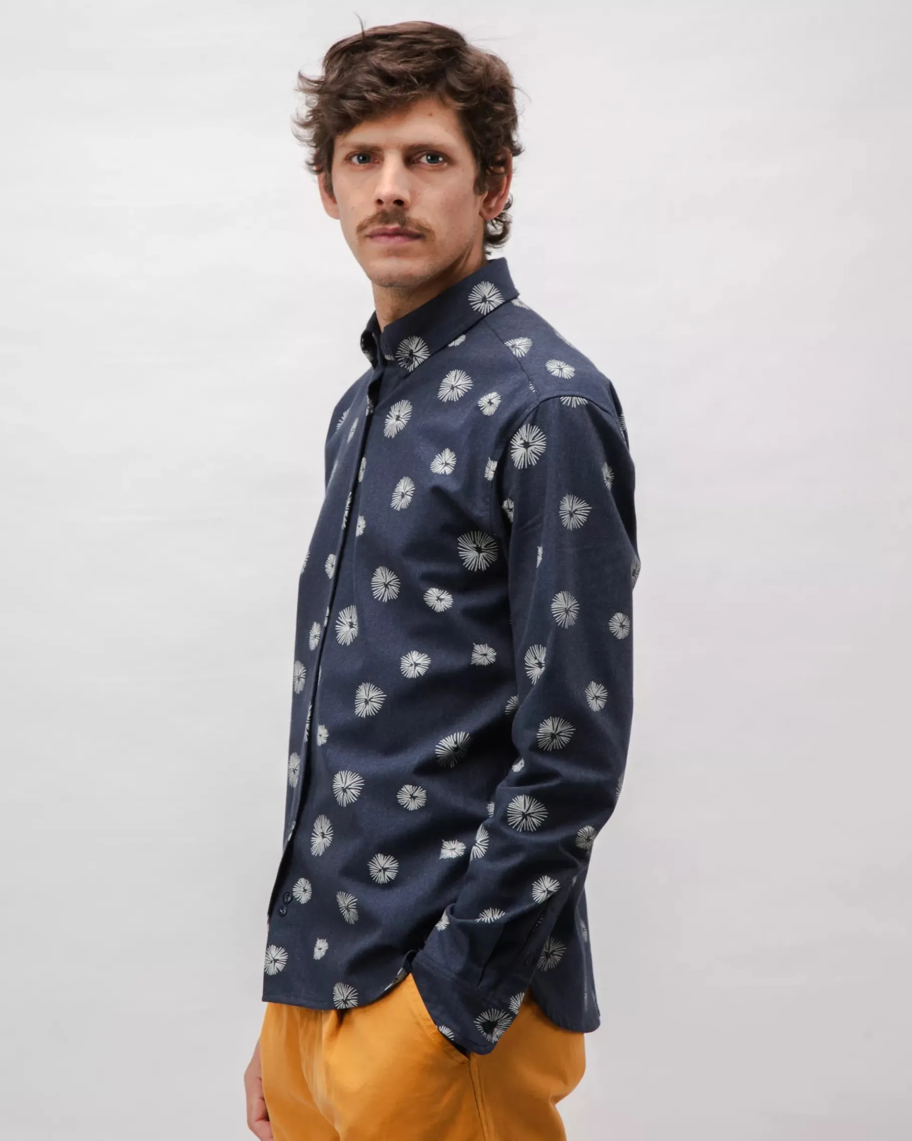 Urchin Flannel Shirt Navy-Brava Fabrics Best Sale