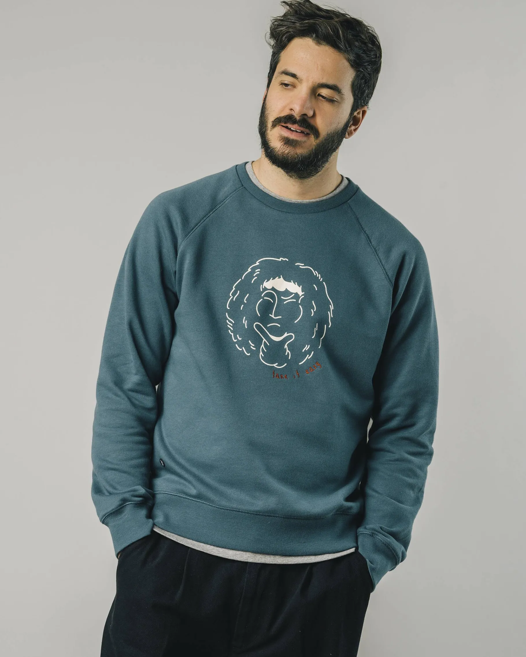 Walker sweatshirt Petrol-Brava Fabrics Best