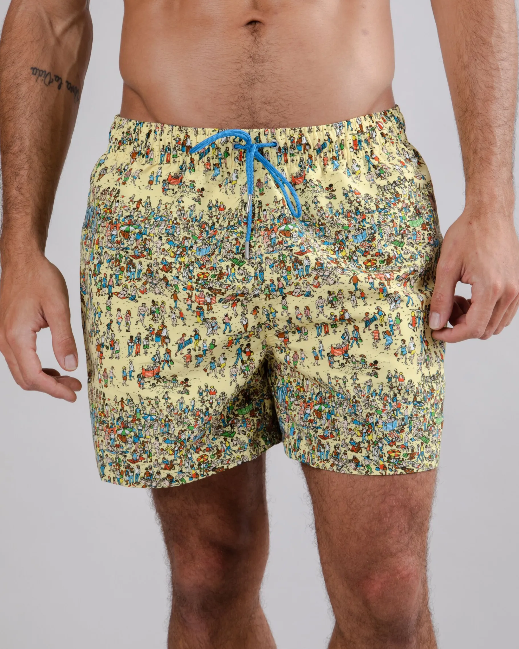 Where's Wally Beach Badehose Gelb-Brava Fabrics Fashion