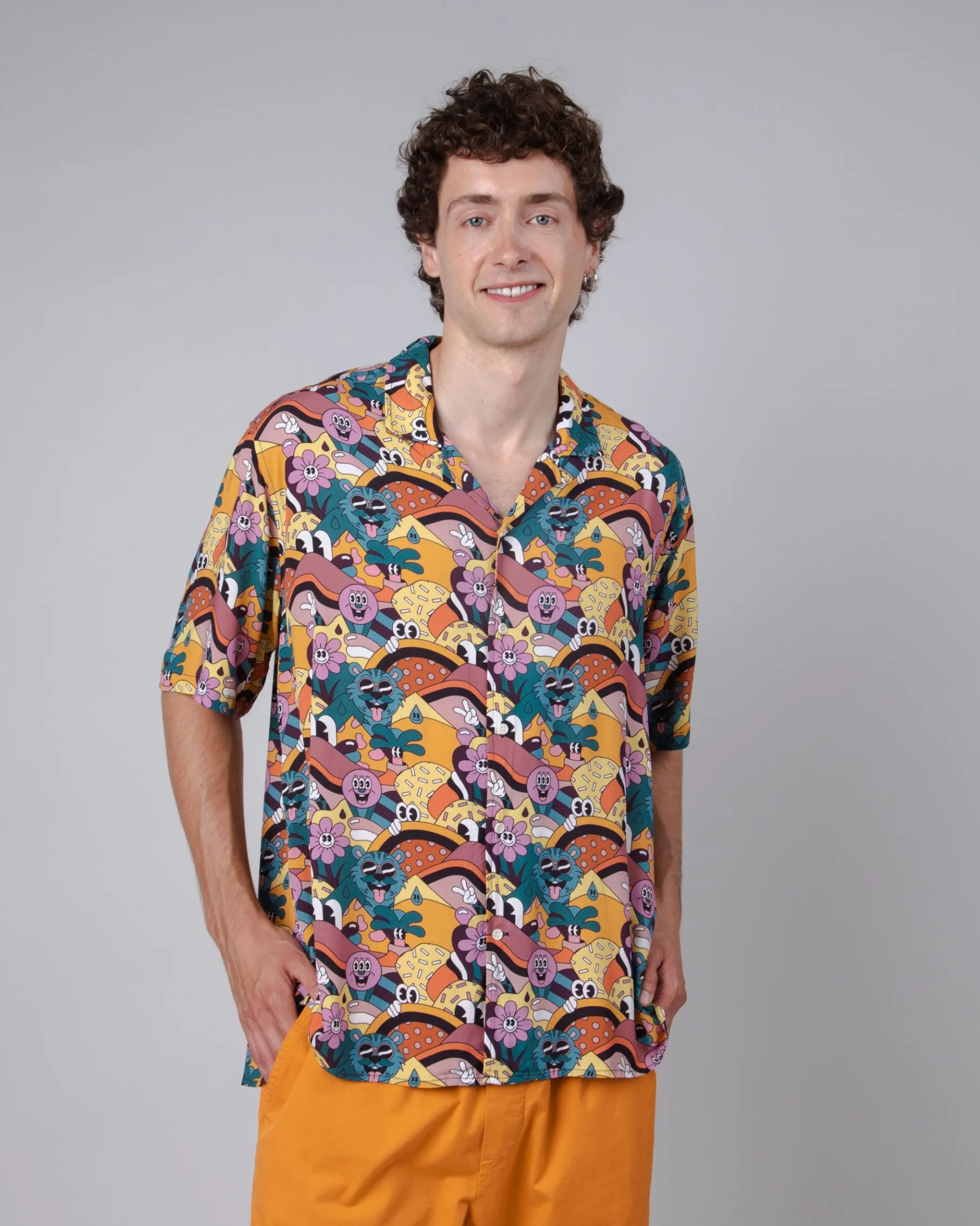 Yeye Weller Aloha Shirt Sonnenschein-Brava Fabrics Outlet